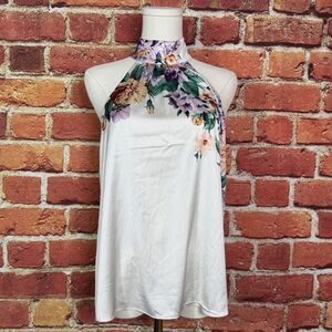 Express‎ Floral Crop Halter Top Spring Summer Flower Size Small